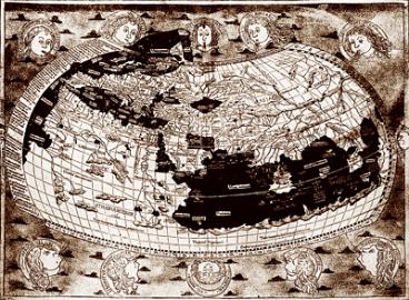 Карта мира во времена Колумба: Великие географические открытия: занятия с детьми